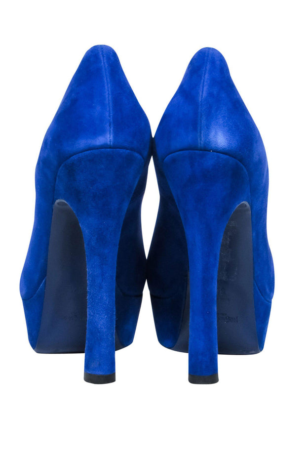 Cobalt #blue #heels by #lovelabel. Worn about 3... - Depop